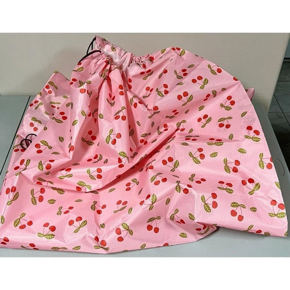Pink Pastel Cherry Cherries Drawstring Laundry Bag Pouch Sack Size XL 🍒✨ #bag